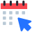 Customer booking step icon representing online test booking and admin notification